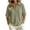 Army Green, variant on WAGUTH Women's Striped Waffle Knit Henley Shirts Short Sleeve Collar V Neck Blouses Loose Casual Vintage Summer Tops,Brown,S
