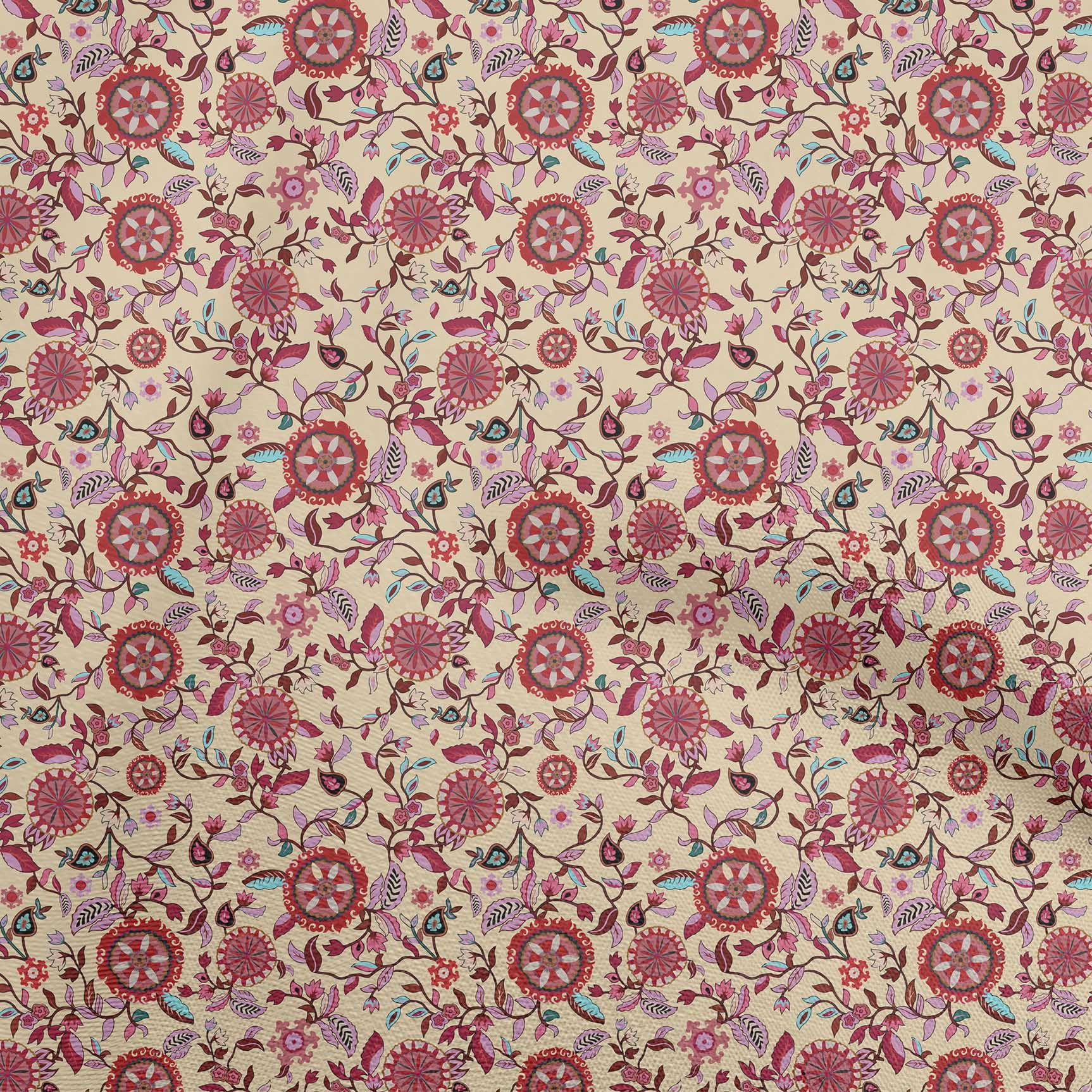 Baby Peach Silk Dress Material