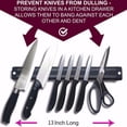thumbnail image 4 of SDNall Magnetic Wall Mounted Kitchen Knife Magnet Bar Holder Display Rack Strip 33cm, 4 of 9