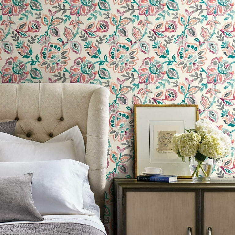Playful Jacobean Peel & Stick Wallpaper Playful Jacobean Peel & Stick Wallpaper