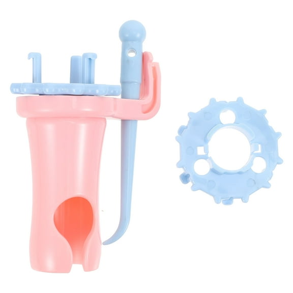 MLINS Flower Hand Loom Knitting Machine Operate Ergonomic Baby Blue