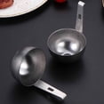 thumbnail image 4 of Poached Egg Maker Spoon Hangable Round Poached Egg Cooker Cup Portable Stainless Steel Egg Boiler Steaming Gadget For Home Kitchen Picnic Cooking, 4 of 9