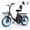 Black, variant on 3 Wheel Electric Tricycle for Adults, 18" x 3.0" Folding Electric Bike with 18MPH Max Speed, Peak 1200W Motor 48V 10.4Ah Battery, 3-Level Pedal Assist Etrike, Black