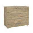 thumbnail image 4 of Tvilum Loft 4 Drawer Chest Dresser for Adults, Oak Structure, 4 of 13