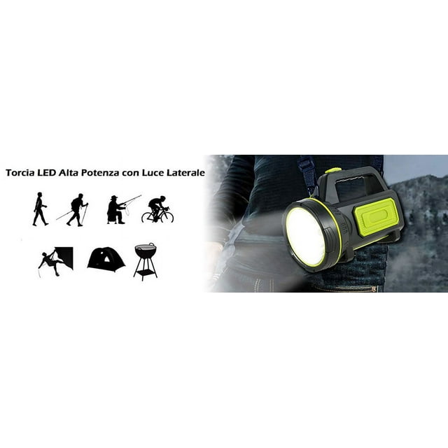 Rechargeable Searchlight with Sharp Light with Large Capacity Battery Long Life Energe Saving Searchlight for Emergency Hiking Camping