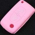 thumbnail image 2 of unbranded 2 Button Car Accessories Silicone Key Case Cover for 207 307 308 408 (Pink), 2 of 8