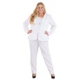 thumbnail image 1 of Plus Size Women's White Suit, 1 of 7