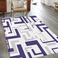 thumbnail image 2 of Modern Geometric Blue Area Rugs 4'x6', Washable Small Throw Rugs for Office Bathroom, Abstract Minimalist Artwork Lines Indoor Outdoor Rug Non-Slip Low Pile Carpet Runner Reversible Floor Mats, 2 of 8