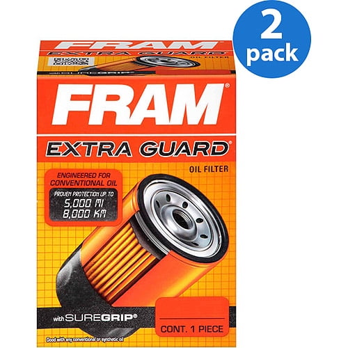 FRAM Extra Guard Oil Filter, PH4967 (2Pack) Bundle
