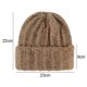 thumbnail image 2 of Gorro de lana de invierno cálido de poliéster de punto suave para mujer, 2 of 5