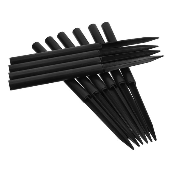 OFFIGAM 10 Sets Multifunctional Design Plastic Stakes Black Light Support for Outdoors
