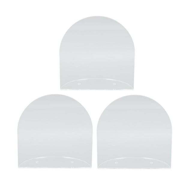 3pcs Ai Smart Speaker Display Stand, Acrylic Waterproof Wall Mounted Baby Display Stand, Small Alarm Clock Speaker Wall Stand For Baby Camera Small Alarm Clock