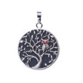 thumbnail image 1 of Colliers & Pendentifs Arbre de Vie Creux Argent Ancien Rond Femmes Hommes, 1 of 6