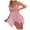 Pink, variant on Tnhcen Bodysuits for Women Bridal Lingerie Set Erotic Lingerie V-Neck Mesh Sexy Lace Halter Nightgowns Plus Size Chemise Lingerie