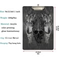 thumbnail image 2 of FMSHPON Wolf Skull Artistic Pattern Clipboard Hardboard Wood Nursing Clip Board and Pull for Standard A4 Letter 13x9 inches, 2 of 5