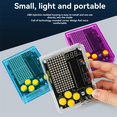 thumbnail image 4 of DIY Game Kit Game Console Electronic Soldering Production Kit Mini Pixel Game Console Kit Voice Version, Clear Shell, 4 of 8