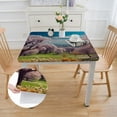 thumbnail image 2 of nygtbtfer  Tablecloth, Landscape Printed Tablecloth Polyester Washable Personalized Table Cover Kitchen Restaurant Party Decoration,  36*36, 2 of 8