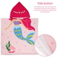 thumbnail image 2 of Toalla De Baño Con Capucha Para Niños Con Botón Toalla De Bebé Con Capucha Toalla De Poncho De Natación Suave Manta De Baño De Bebé Ultra Absorbente Con Patrones De Dibujos Animados Muyoka Hogar, 2 of 7