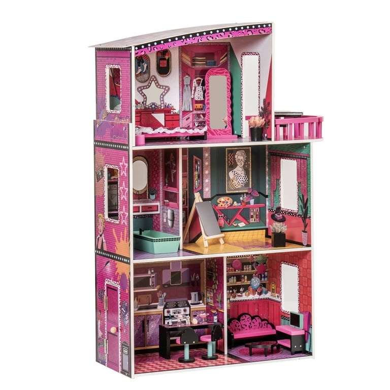 Black Doll House Dolls and Play Figures - an 8pc Dollhouse Family Set –  Best Dolls For Kids