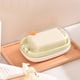 thumbnail image 5 of Caja de jabón de doble capa con tapa | Contenedor de almacenamiento de jabón de plástico portátil | Jabonera de viaje para estudiantes, baño, lavandería, cocina | Bandeja desmontable, drenaje de, 5 of 7