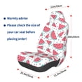 thumbnail image 3 of Wukai Watermelon Full Set Car Seat Covers with Soft Padding Universal Auto Front Seats Protector and Cushion Mat, 3 of 5