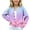 Blue, variant on Cethrio Girls Knitted Cardigans Size 7-8 Years, Long Sleeve Button Front Fall Winter Gradient Color Fall Winter Sweater Watermelon Red