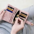 thumbnail image 2 of Cartera esmerilada para mujer, estilo coreano, billetera corta de gran capacidad, billetera linda para estudiantes con múltiples tarjetas para mujer, 2 of 5