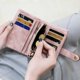 thumbnail image 3 of Cartera esmerilada para mujer, estilo coreano, billetera corta de gran capacidad, billetera linda para estudiantes con múltiples tarjetas para mujer, 3 of 5