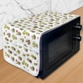 thumbnail image 1 of Cactus Microwave Oven Cover, Home and Garden Cactus Plants with Flowers Spiny Succulents Arizona Desert Growth, Water Resistant Organizer with Pockets for Kitchen, 36" x 12", Multicolor, by Ambesonne, 1 of 4
