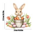 thumbnail image 3 of IGEED Easter Stickers,Easter Bunny Wall Decals for Wall Decroation,Easter Eggs Tree Branch Wall Decals,Stick Easter Window Decals,Spring Rabbit Sticker for Living Room Bedroom Supplies, 3 of 6