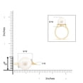 thumbnail image 4 of Angara Freshwater Cultured Pearl and Diamond Bypass Ring in 14K Yellow Gold for Women | June Birthstone Jewelry for Her, 4 of 7