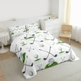 thumbnail image 3 of Homewish Boys Golf Sports Bedding Comforter Set for Kids, Abstract Stripes Twin Comforter Sets, White Green Cartoon Reversible Bedding Set, Luxury Bedroom Decor, 2 Pieces, 3 of 8