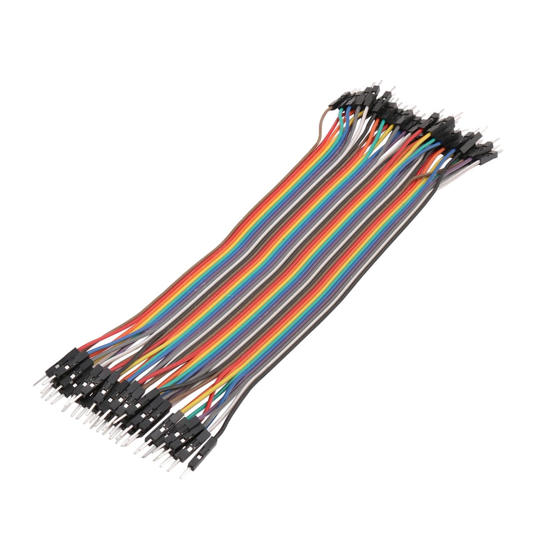 40pcs 10CM Dupont Wire Male to Female Breadboard Jumper Wires Ribbon Cable USA 