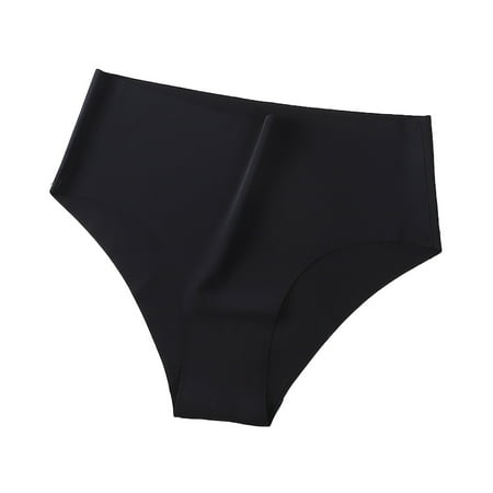 DQRPSEETB Seamless Bikini Underwear for Women No Show Panties Ladies High Waisted Cheeky Silky Hipster Silky Soft Briefs for Daily Dressing