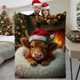 thumbnail image 4 of Christmas Blanket Christmas Cattle Blanket Winter Blanket Leisure Soft Blanket Warm Nap Blanket Christmas Blanket For Winter For Christmas D Blanket Easy To Use, 4 of 7