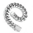 thumbnail image 3 of Cuban Link Stainless Steel Chain CZ Bracelet Bangle for Men Women 6-14mm, 3 of 3