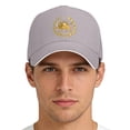 thumbnail image 2 of Lispipm Women Men Baseball Cap Adjustable Size Running Workouts Sun Hat Outdoor Activities Trucker Hats for All Season Grey, 2 of 7