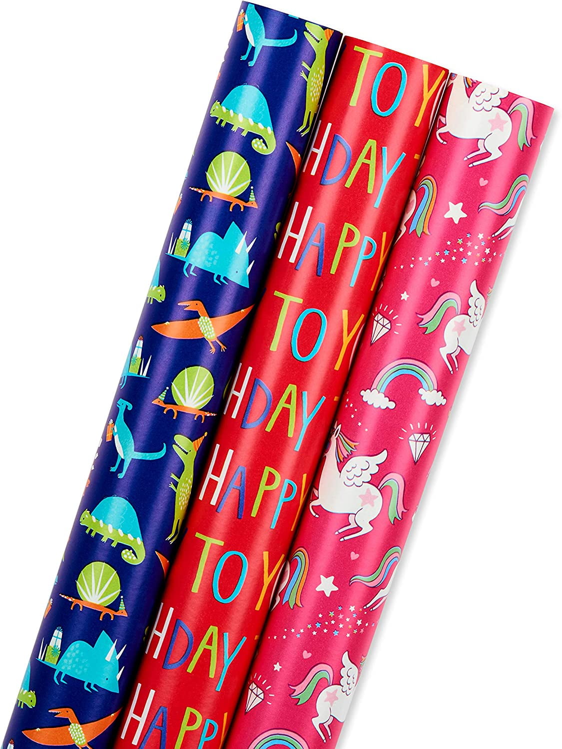 American Greetings Assorted Kids Wrapping Paper Roll - Styles May Vary