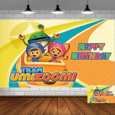 Team Umizoomi Backdrop Banner Party Supplies Poster Movie Theme Background for Photography Kids Birthday Decorations