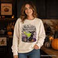 thumbnail image 6 of Midnight Margaritas Black Cat Halloween Sweatshirt, Witchy Cocktail Sweater for Spooky Season, 6 of 13
