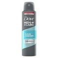 thumbnail image 2 of Dove Men + Care Clean Comfort Spray Deodorant & Antiperspirant 150ml / 5 Ounce,(4 Pack), 2 of 5