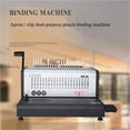 thumbnail image 5 of Electric 21-hole Apron Binding Machine 10-hole Clip Strip Binding Machine Punching Machine Contract Text Binding EB-30 ,Easy to Use, 5 of 5