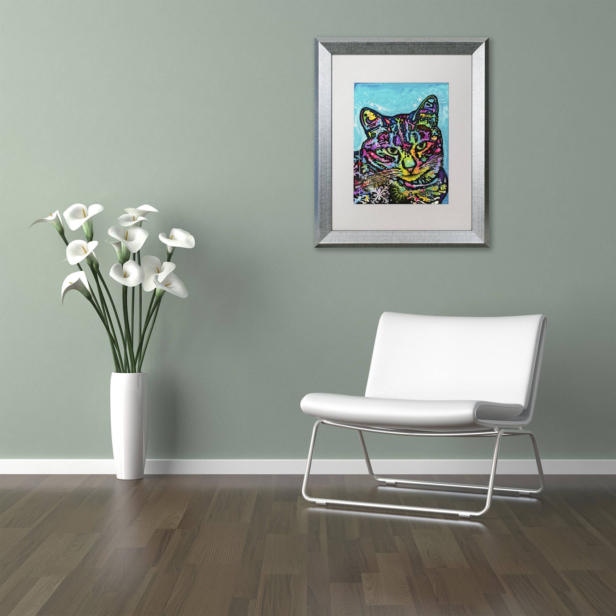 Trademark Fine Art "Kismet" Canvas Art by Dean Russo, White Matte, Silver Frame