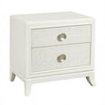 thumbnail image 3 of Melrose 2-Drawer Wood Nightstand in White Finish by Samuel Lawrence Furniture, 3 of 7