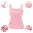 thumbnail image 4 of Workout Tops for Women Tank Tops with In Bras Lace Spaghetti Strap Camisole Casual Padded Sleeveless Ribbed Shirts, 4 of 6