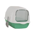thumbnail image 4 of Xuanheng Enclosed Cat Litter Tray High Capacity for Small Animals Rabbit Potty Toilet Green, 4 of 8
