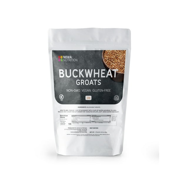 Organic Buckwheat Groats by Newa Nutrition. NON GMO, Gluten Free