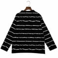 thumbnail image 5 of iHPH7 Casual Outerwear Striped Sweater Women Womens Fall Jackets Long Sleeve Sweaters for Women Button Up Cardigans for Women Fall Cardigans for Women Fall Clothes Black L, 5 of 7