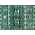 thumbnail image 1 of Ahgly Company Indoor Rectangle Southwestern Light Blue Country Area Rugs, 8' x 12', 1 of 4