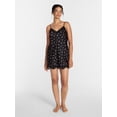 thumbnail image 3 of Joyspun Women's Lace Trim Stretch Satin Chemise, Sizes S-3X, 3 of 5